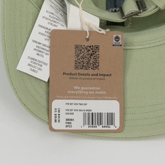 Patagonia Unisex Fitz Roy Icon Trad 'Salvia Green' Cap 38364-SP23 OS - Picture 3 of 4